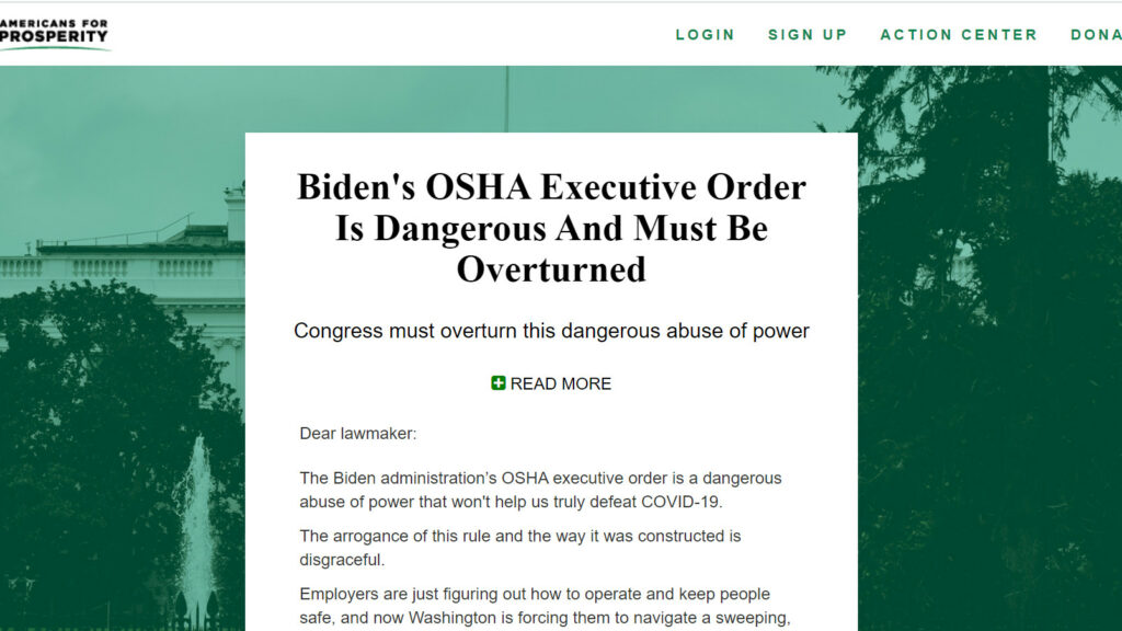 Biden's OSHA executive order is dangerous and must be stopped