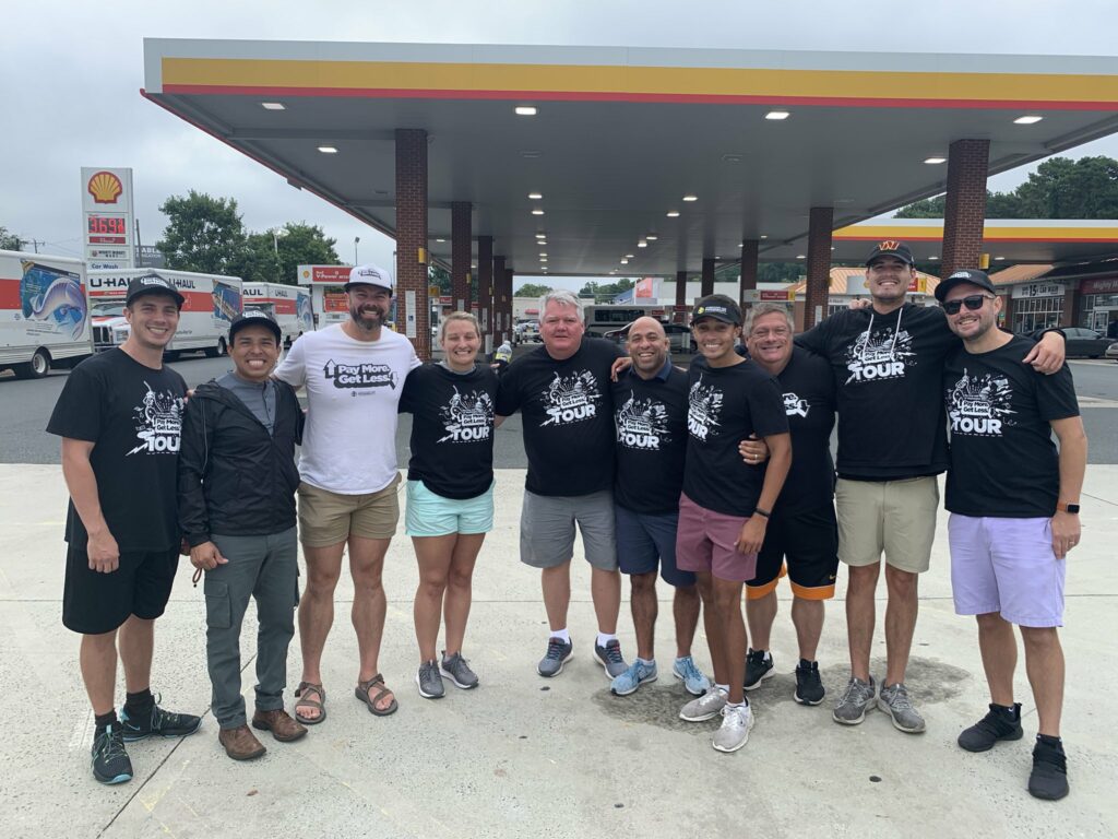 AFP staff and volunteers brought relief from the rising cost of gas over time to more than 250 North Carolina drivers on August 16. 