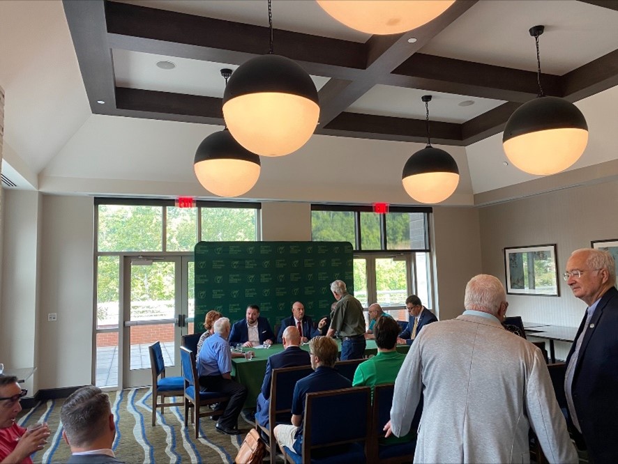 AFP hosts a Prosperity Is Possible panel on energy in Morgantown, West Virginia, where State Commissioner of Agriculture Kent Leonhardt gave insight into how burdensome regulations were affecting prosperity and energy in the state. 