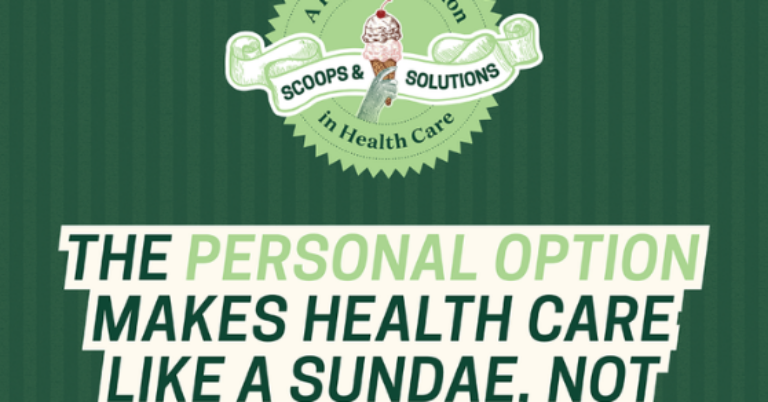 A digital ad graphic created for AFP's summer campaign to promote the Personal Option.